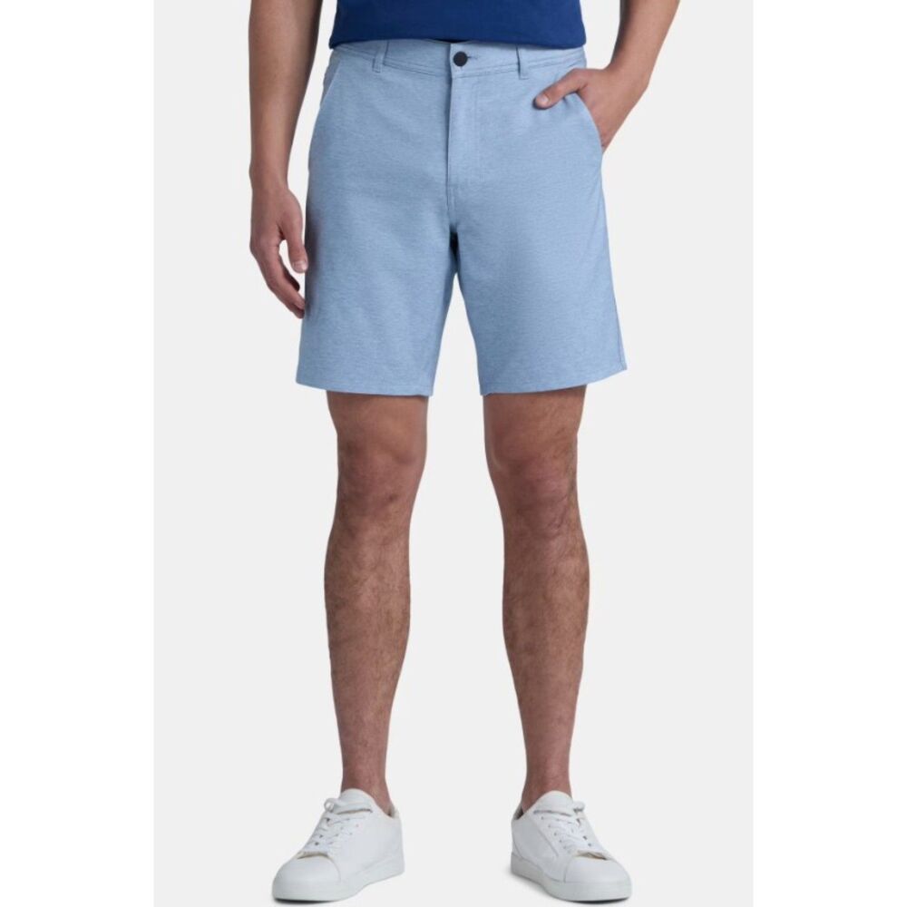 NEW NWT Mens Sz 44 Light Blue Moisture Wicking Athletic Commuter Shorts GEORGE